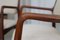 Moderne dänische Teak Armlehnstühle, 1950er. 2er Set 6