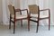Moderne dänische Teak Armlehnstühle, 1950er. 2er Set 11