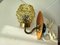 Danish Wall Lamp in Brass & Glass by J. Sommer, 1960s 2