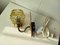 Danish Wall Lamp in Brass & Glass by J. Sommer, 1960s 3