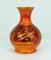 Leuchtend Orange Gemusterte Modell 710/22 Fat Lava Vase von Walter Gerhards für Gerhards, 1960er 3