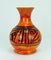 Model 710/22 Light Orange Patterned Fat Lava Vase by Walter Gerhards for Gerhards, 1960s 1