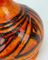 Vase Fat Lava Modèle 710/11 à Motifs Oranges par Walter Gerhards pour Gerhards, 1960s 4