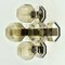 Modular Flush Mount by Motoko Ishii for Staff Lamps, 1970s, Set of 5 8