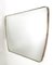 Italian Minimalist Brass Wall Mirror, 1950s 3