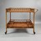 Italienischer Vintage Servierwagen aus Bambus & Rattan von Franco Albini, 1960er 2