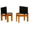 Black Canvas Monk Chairs by Afra & Tobia Scarpa for Molteni, 1973, Set of 8 7