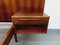 Vintage Scandinavian Double Bed in Rosewood with Integrated Nightstands, 1960s 3