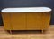 Goldenes Vintage Sideboard aus Stahl mit Marmorplatte 2