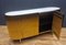 Goldenes Vintage Sideboard aus Stahl mit Marmorplatte 3