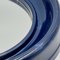 Vintage Blue Plastic Wall Mirror with Round Frame, 1970s 8