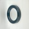Vintage Blue Plastic Wall Mirror with Round Frame, 1970s 4