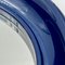Vintage Blue Plastic Wall Mirror with Round Frame, 1970s 9