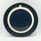 Vintage Blue Plastic Wall Mirror with Round Frame, 1970s 5