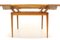 Mesa de comedor escandinava de teca, años 50, Imagen 2