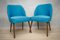 Petits Fauteuils Club Bleus, 1960s, Set de 2 2