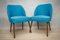 Small Blue Cocktail Chairs, 1960s, Set of 2 2