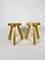 Set of Pine Sandoz Stools attributed to Charlotte Perriand for Les Arcs, France, 1960s, Image 2