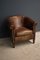 Vintage Cognac Leather Club Chair 4