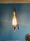 Mid-Century Ceiling Lamp in Teak and Opaline Glass, 1960s 6