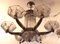 French 6-Arm Chandelier by Petitot for Atelier Petitot, 1930s 4
