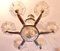 French 6-Arm Chandelier by Petitot for Atelier Petitot, 1930s 3