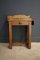 Antique French Oak Butchers Block 1