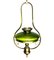 Antike österreichische Jugendstil Lampe mit Glasschirm 2
