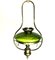 Antique Austrian Art Nouveau Lamp with Glass Shade 1