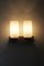 Mid-Century Teak and Opaline Glass Wall Lamps, 1960s, Set of 2 5