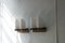 Mid-Century Teak and Opaline Glass Wall Lamps, 1960s, Set of 2 2