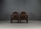 Poltrone con anima in pino, anni '40, set di 2, Immagine 3