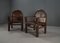 Poltrone con anima in pino, anni '40, set di 2, Immagine 7