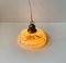 Scandinavian Functionalist Ceiling Lamp in Brass and Marble Glass, 1940s 3
