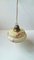 Scandinavian Functionalist Ceiling Lamp in Brass and Marble Glass, 1940s 11