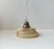 Scandinavian Functionalist Ceiling Lamp in Brass and Marble Glass, 1940s 2