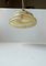 Scandinavian Functionalist Ceiling Lamp in Brass and Marble Glass, 1940s 10