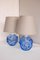 Mid-Century Modern Table Lamps in Blue by Börne Augustsson for Åseda, Sweden, Set of 2 6