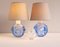 Mid-Century Modern Table Lamps in Blue by Börne Augustsson for Åseda, Sweden, Set of 2 2