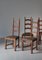 Art Nouveau Scandinavian Skönvirke Chairs in Carved Oak, Denmark, 1930s, Set of 4 7