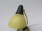 Lampes de Bureau en Laiton Laqué Jaune et Noir, Italie, 1950s, Set de 2 11