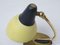 Italian Table Lamps in Brass Lacquered in Yellow and Black, 1950s, Set of 2, Image 6