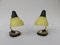 Italian Table Lamps in Brass Lacquered in Yellow and Black, 1950s, Set of 2, Image 3