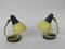 Italian Table Lamps in Brass Lacquered in Yellow and Black, 1950s, Set of 2 2