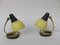 Italienische Tischlampen aus Messing in Gelb & Schwarz, 1950er, 2er Set 2