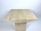 Vintage Square Side Tables in Natural Travertine Stone, Set of 2 10