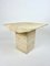 Vintage Square Side Tables in Natural Travertine Stone, Set of 2 7