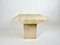 Vintage Square Side Tables in Natural Travertine Stone, Set of 2 6