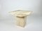 Vintage Square Side Tables in Natural Travertine Stone, Set of 2 8