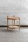 Service Table in Bamboo with White Lacquered Shelves and Brass Feet, 1970 1